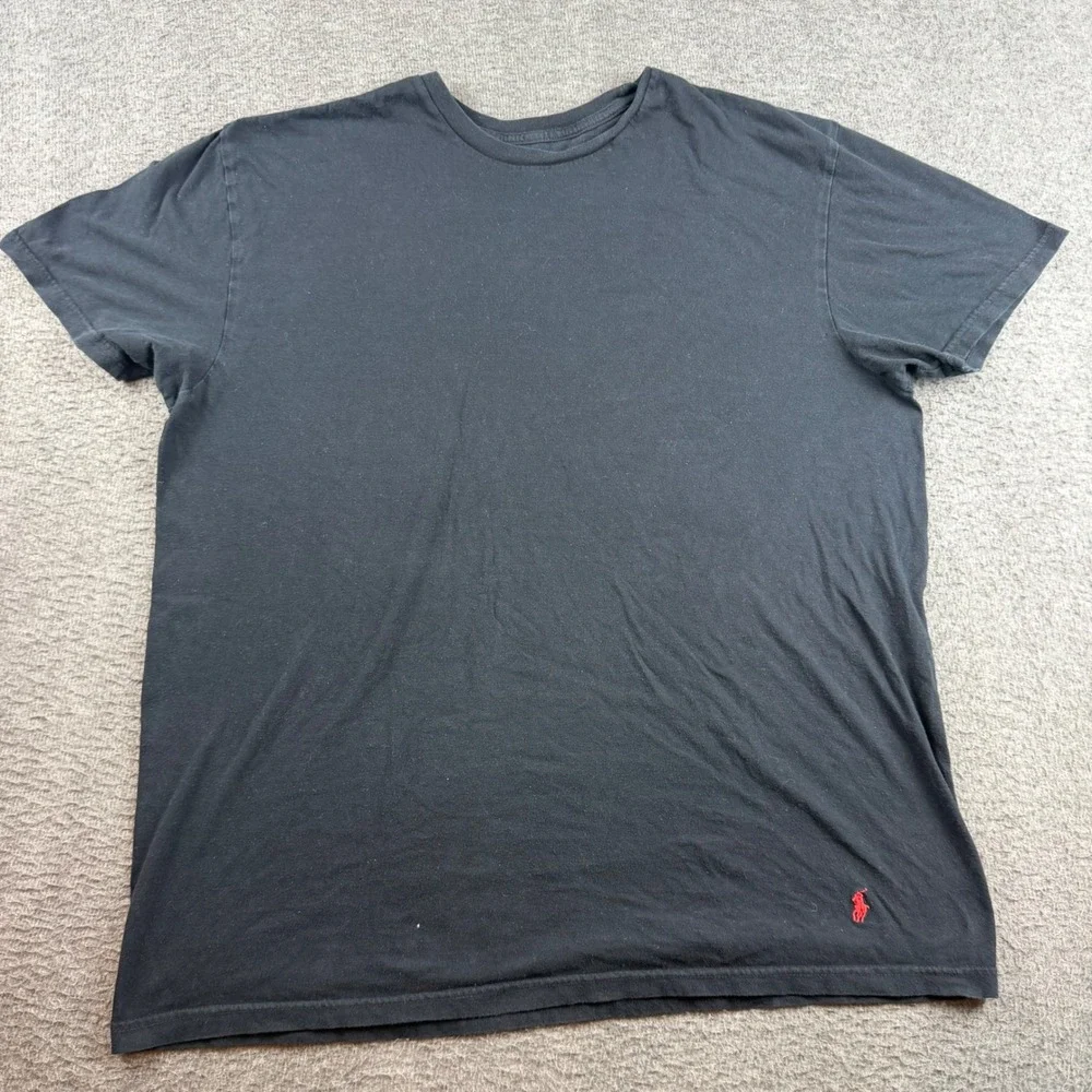 Polo Ralph Lauren T-Shirt Men's Large Black Short Sleeve Classic Fit Cotton